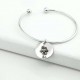 Custom Single Pendant Pet Portrait Bangle, Personalized Gift For Pet Lovers, Birthday / Mother's Day / Valentine's Day Present for Cat Mom & Dog Mom