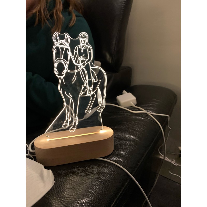 Personalized Photo 3D Lamp, Customized Night Light,  Best Wedding, Anniversary,Birthday Or Valentine's Day Gift for Pet Lovers